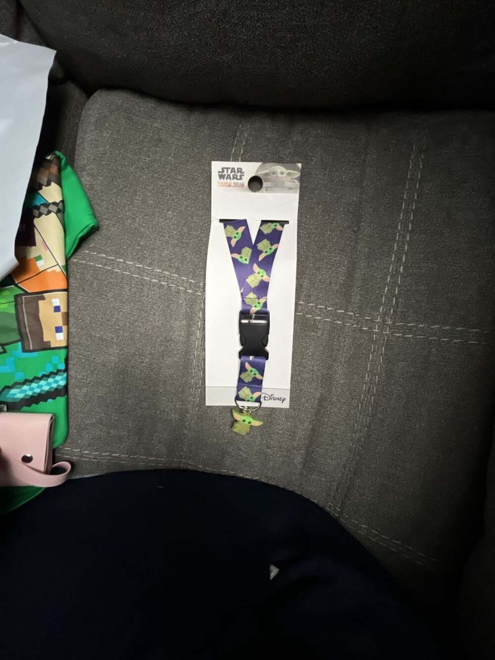 Star Wars The Mandalorian Grogu Baby Yoda Detachable Lanyard with Rubber Charm